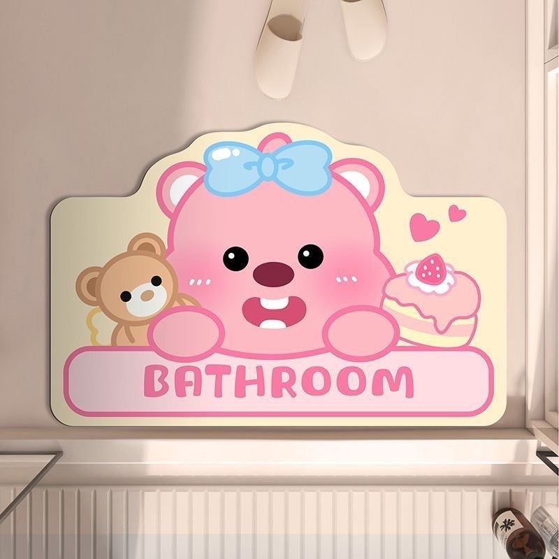 Cartoon Loopy Diatomaceous Earth Bath Mat