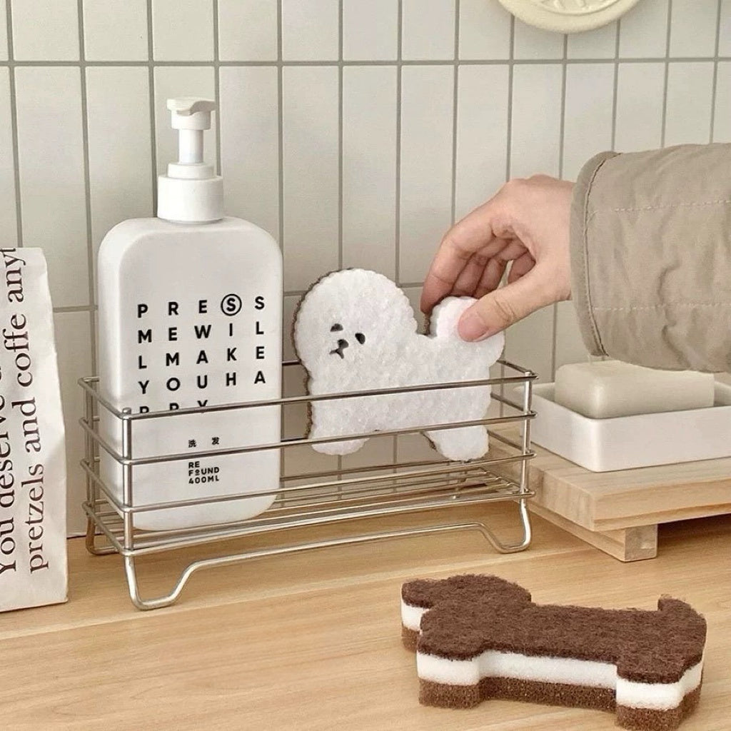 Cute Dog Sponge Scrubber (Set of 4)