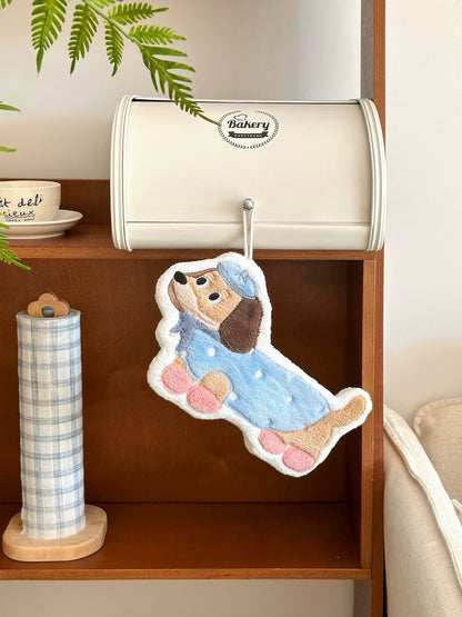 Cute Dachshund Hand Towel