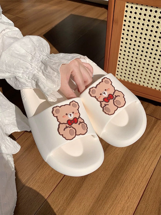 Cute Teddy Bear Slippers for Women