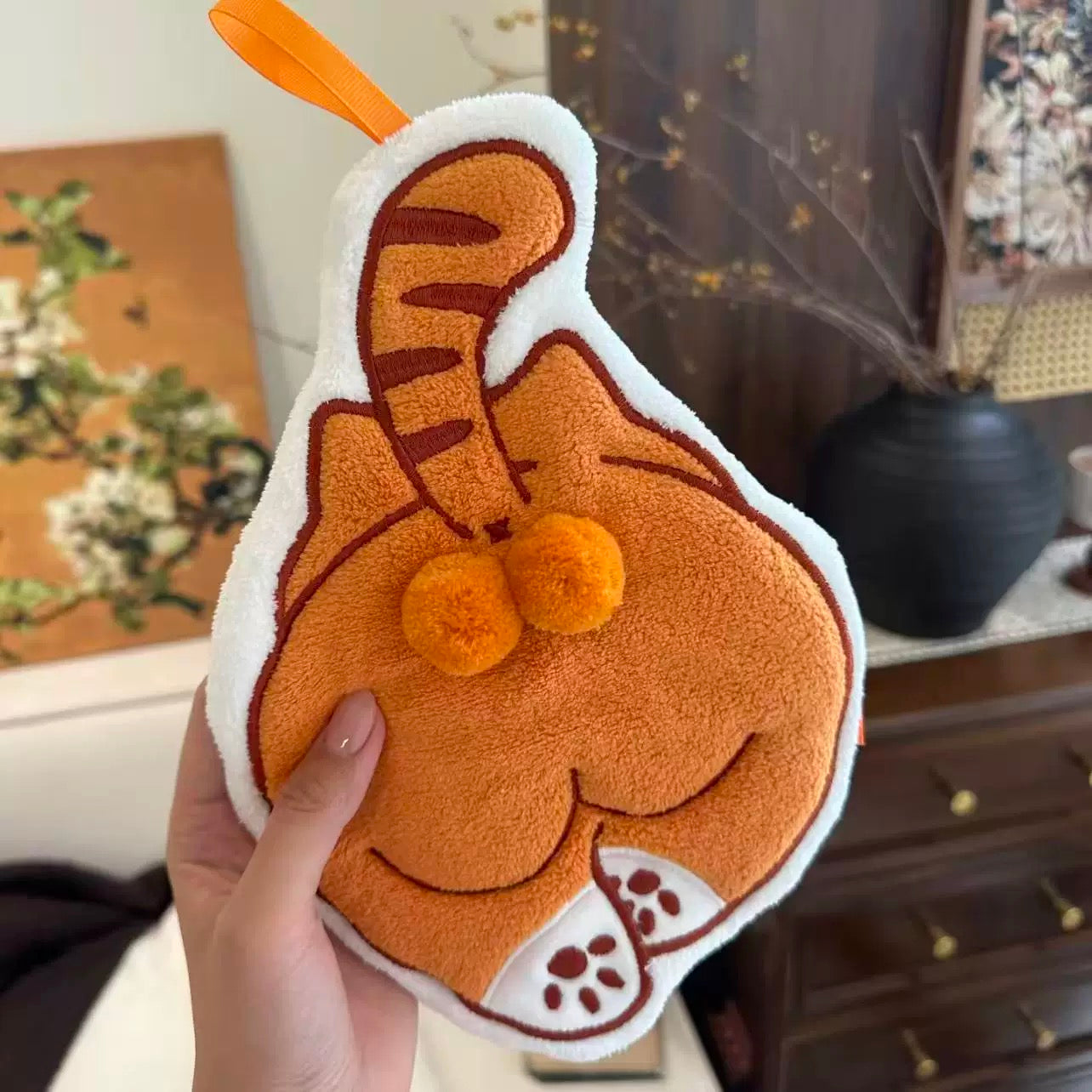 Cute Cat Tail Hand Towel
