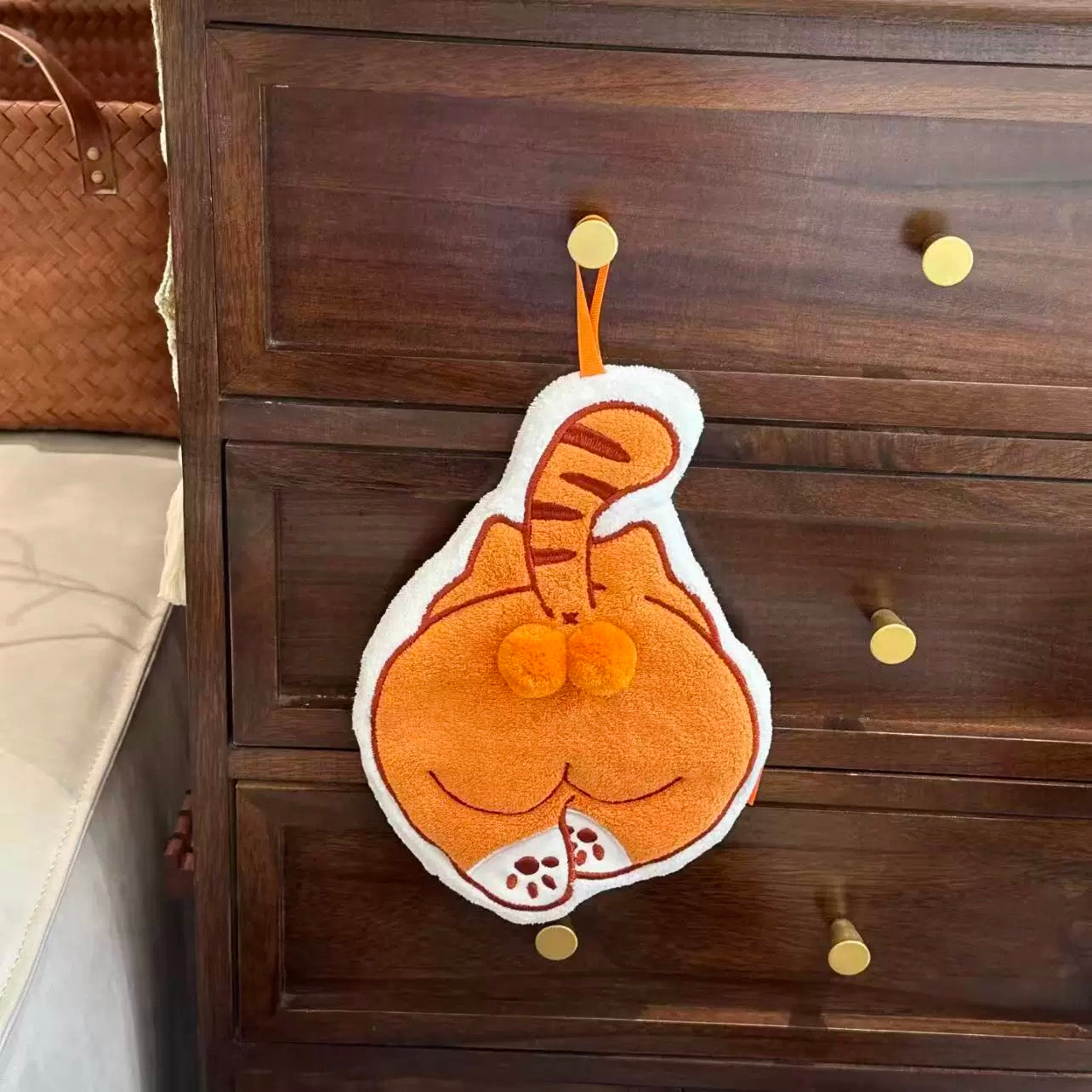 Cute Cat Tail Hand Towel