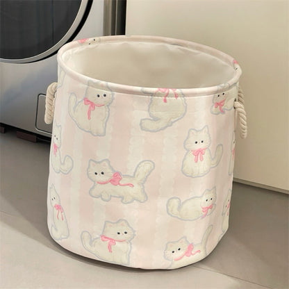 Cute Cat & Puppy Laundry Basket