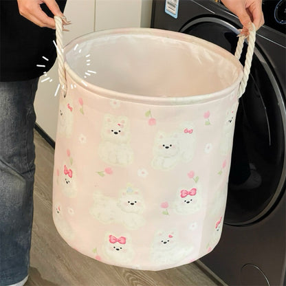 Cute Cat & Puppy Laundry Basket