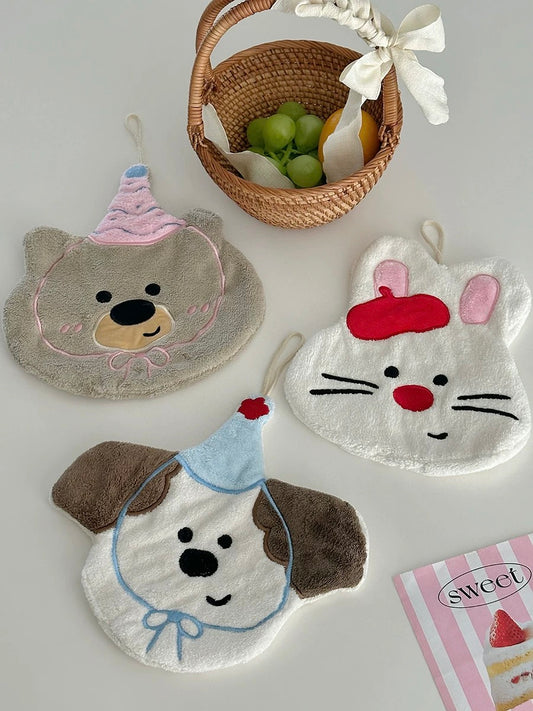 Cute Cartoon Animal Hand Towel