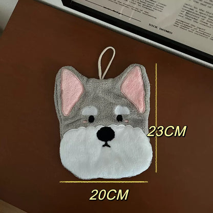 Cute Cartoon Dog Hand Towel