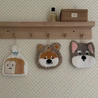Cute Cartoon Dog Hand Towel