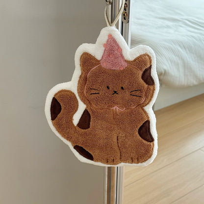 Cute Korean Style Cat Hand Towel