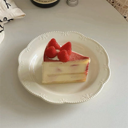 French Vintage Embossed Elegant Plate