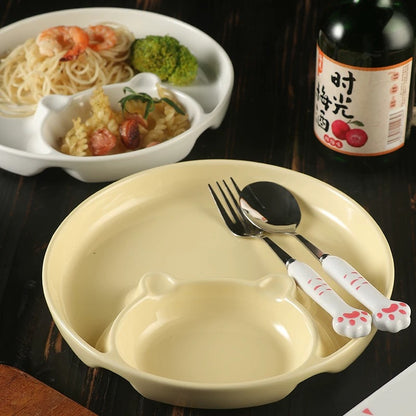 Cute Bear Dumpling Plate