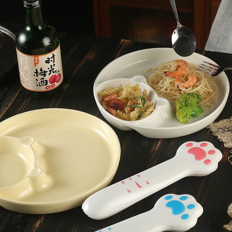 Cute Bear Dumpling Plate