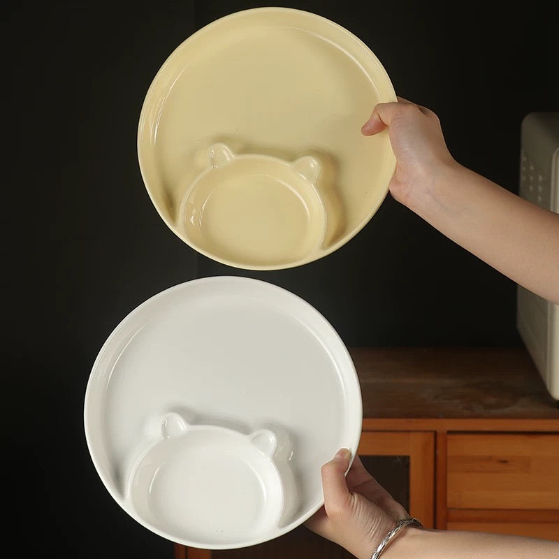 Cute Bear Dumpling Plate