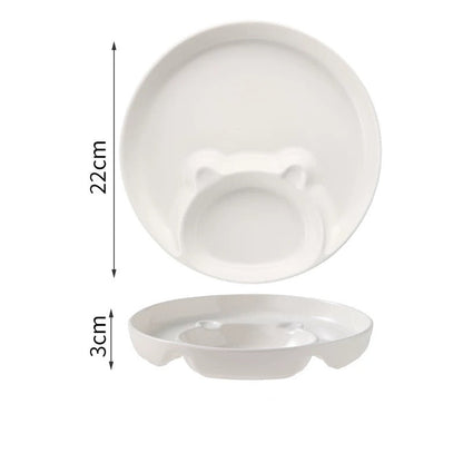Cute Bear Dumpling Plate