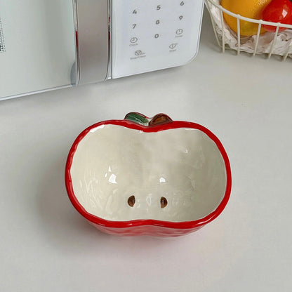 Creative Apple-Shaped Ceramic Bowl