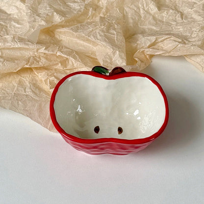 Creative Apple-Shaped Ceramic Bowl