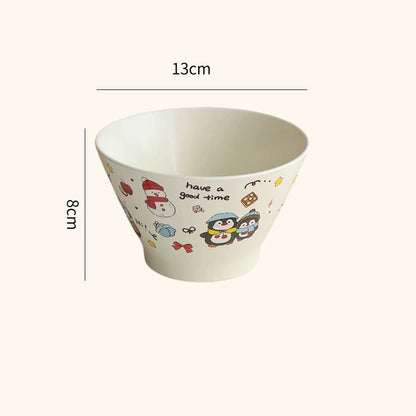 Cute Cream-Style Cartoon Hat-Shaped Bowl