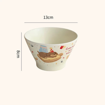 Cute Cream-Style Cartoon Hat-Shaped Bowl