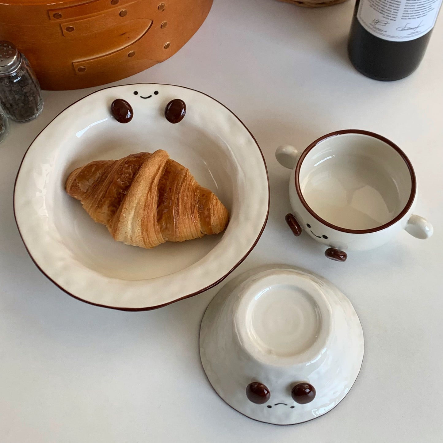 Smiley Bean Ceramic Tableware Series