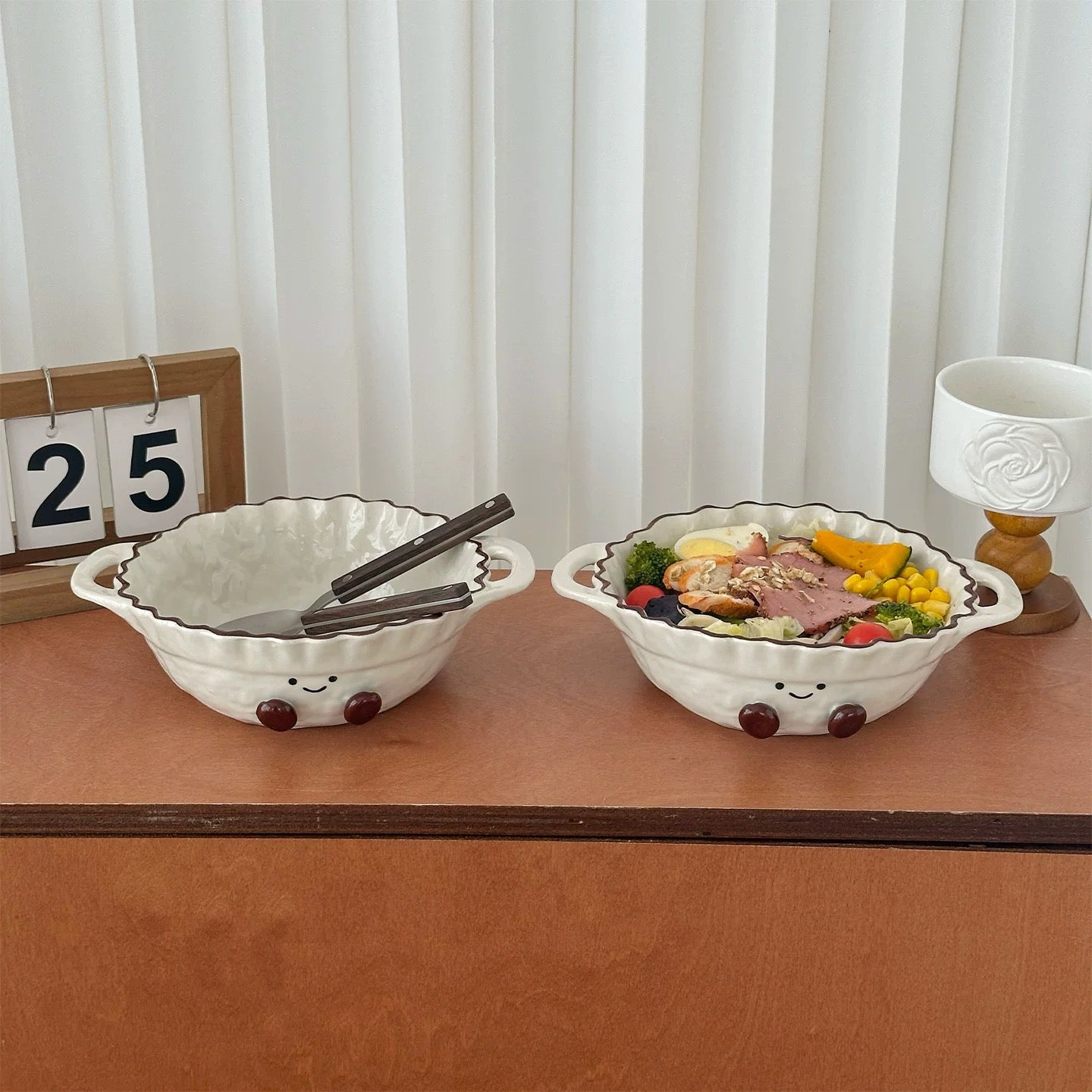 Smiley Bean Ceramic Tableware Series