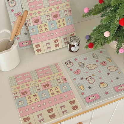 Cute Cartoon Wood Pulp Cleaning Cloth