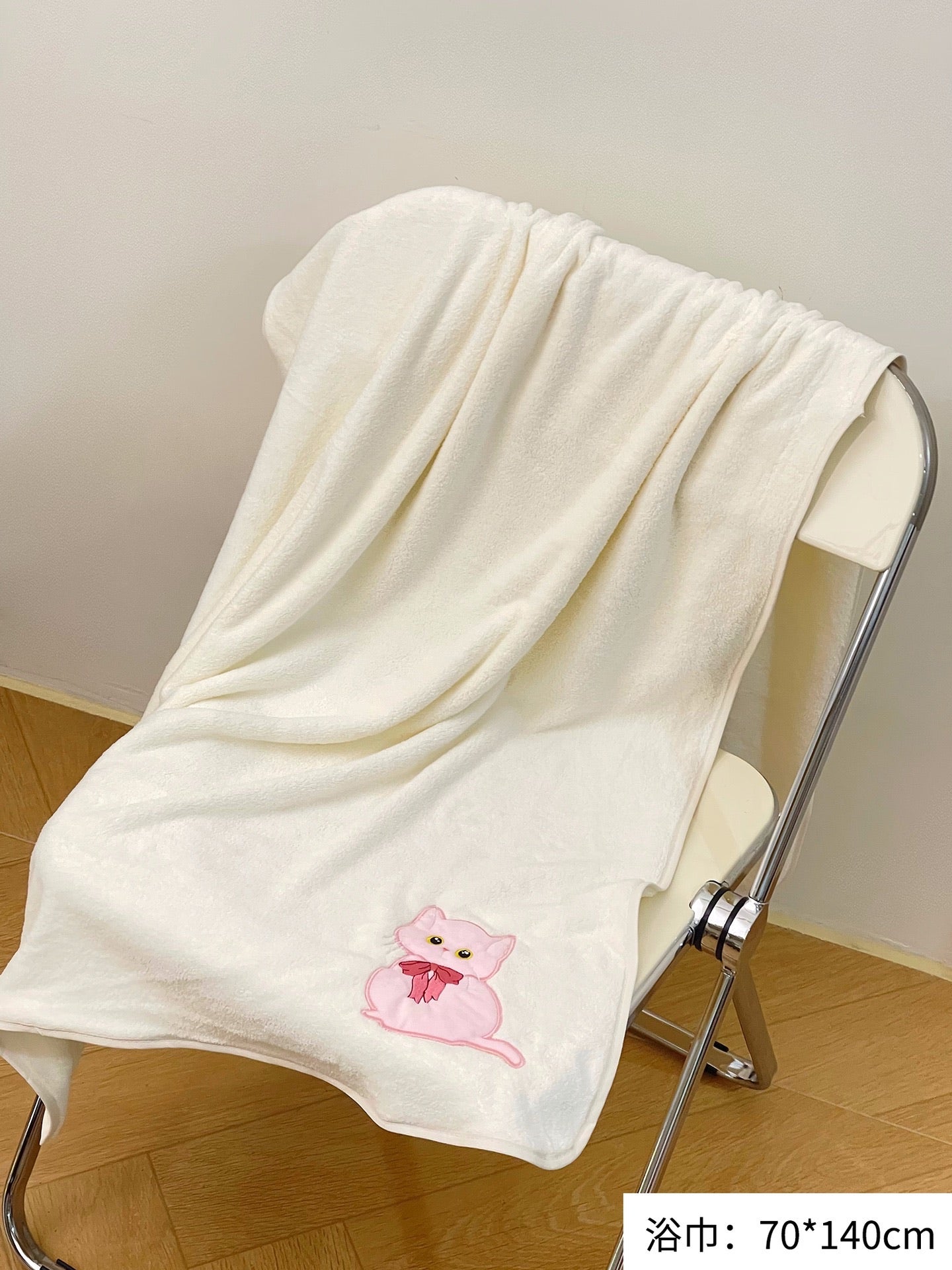 Cute Cat Towel and Bath Towel Set (Set of 3)