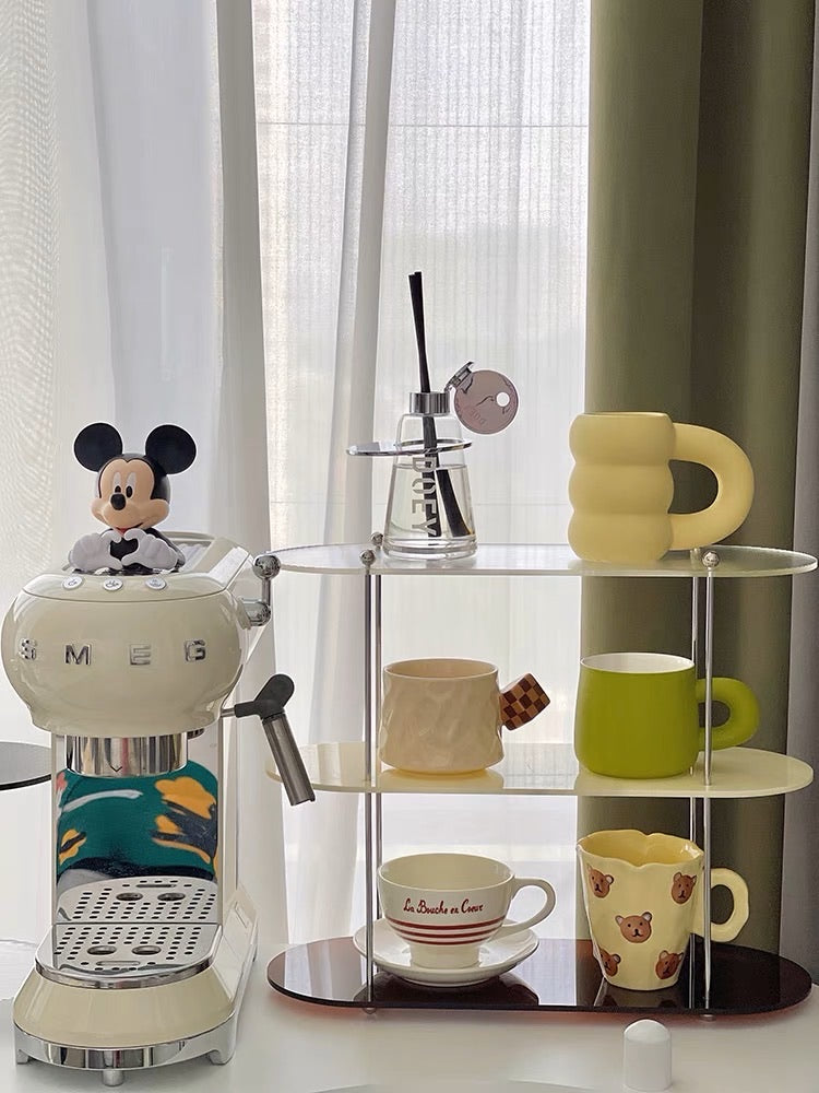 Three-Tier Color Block Acrylic Shelf