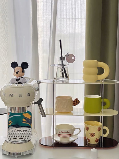 Three-Tier Color Block Acrylic Shelf