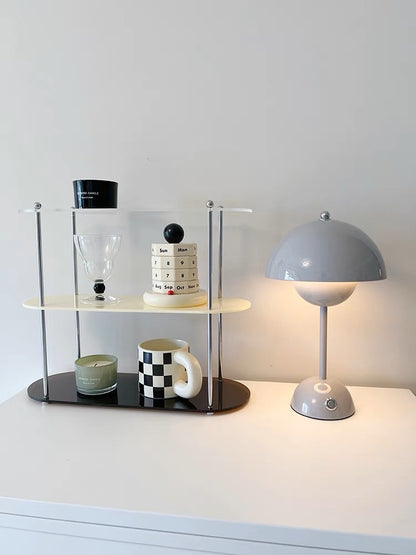 Three-Tier Color Block Acrylic Shelf