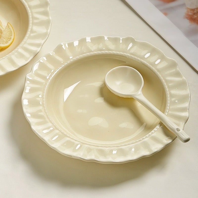 Romantic French Style Ceramic Plate