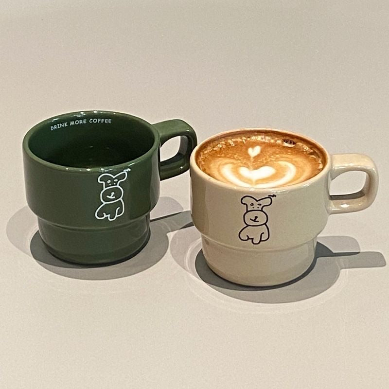 Minimalist Dog Sketch Ceramic Mug
