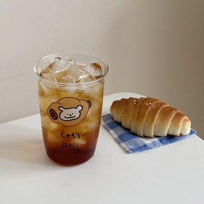 Bread Puppy Rimmed Glass Cup