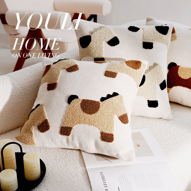 Adorable Cartoon Horse Pillow Cushion (Covers Only)