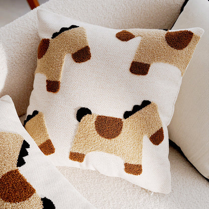 Adorable Cartoon Horse Pillow Cushion (Covers Only)