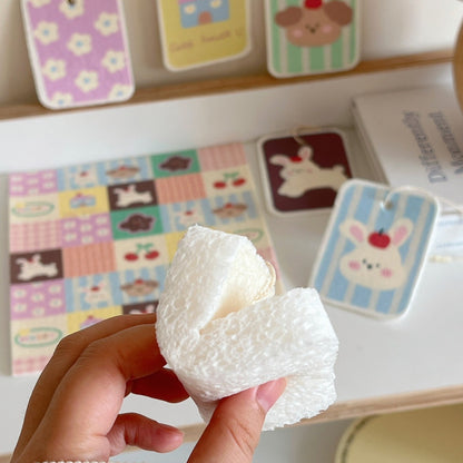 Cute Cartoon Wood Pulp Sponge Wipes
