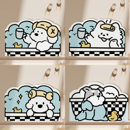 Cute Puppy Diatomaceous Earth Floor Mat