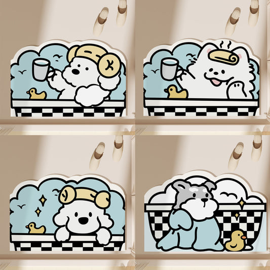 Cute Puppy Diatomaceous Earth Floor Mat