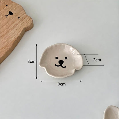 Cartoon Bear and Dog Shaped Sauce Dish