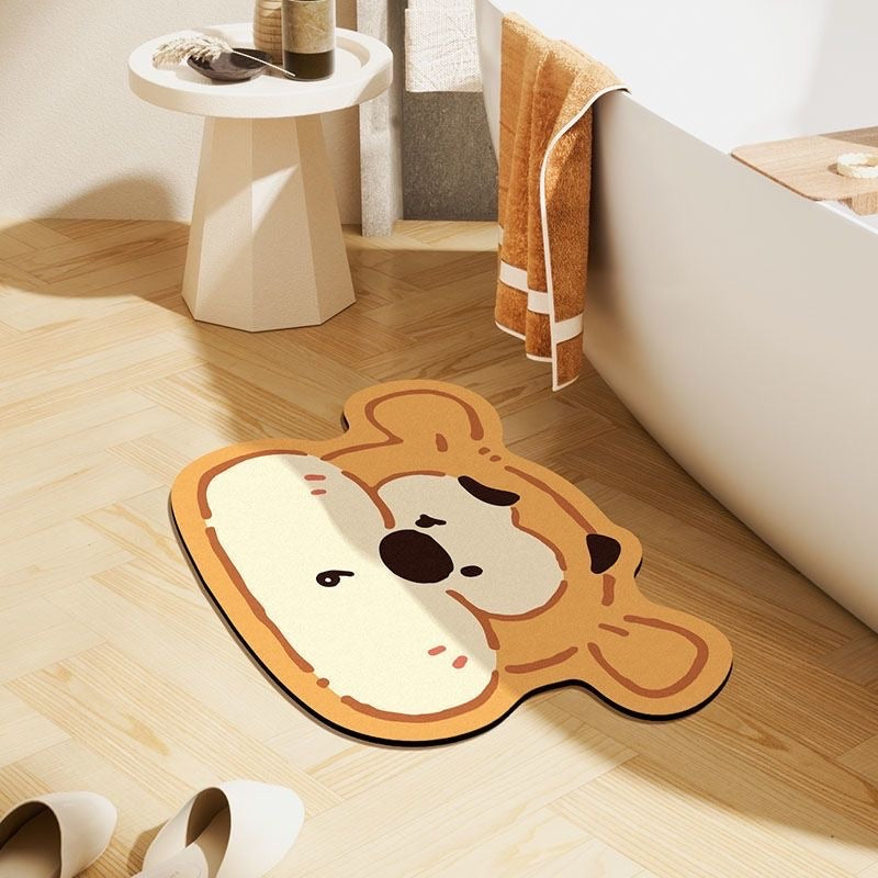 Cartoon Diatomaceous Earth Bath Mat