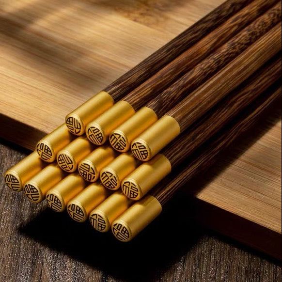 Wenge Wood Fortune Chopsticks