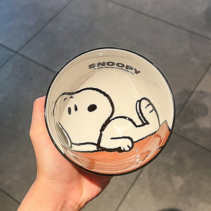 Snoopy Ceramic Bowl Set (4 Pieces with Gift Box)