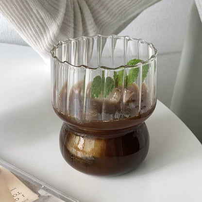 Chubby Vintage Drinking Glass