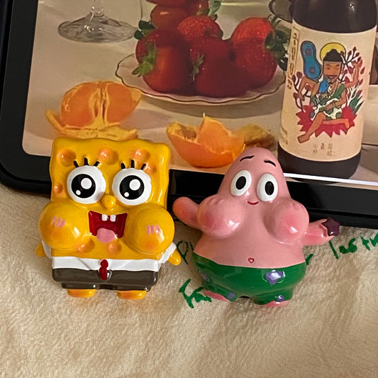 American Retro SpongeBob & Patrick Refrigerator Magnets (Set of 2)