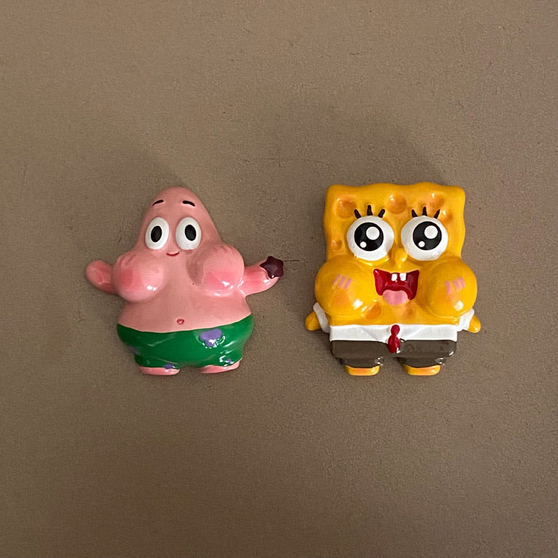 American Retro SpongeBob & Patrick Refrigerator Magnets (Set of 2)