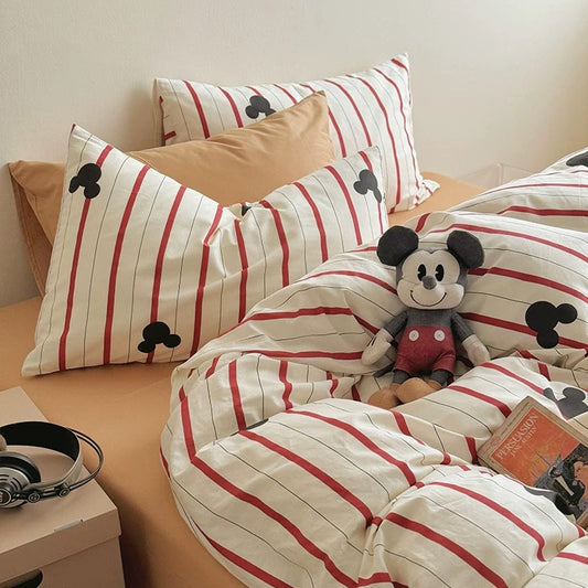 Disney Mickey Cotton Bedding Set (4 Pieces)