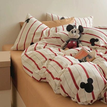 Disney Mickey Cotton Bedding Set (4 Pieces)