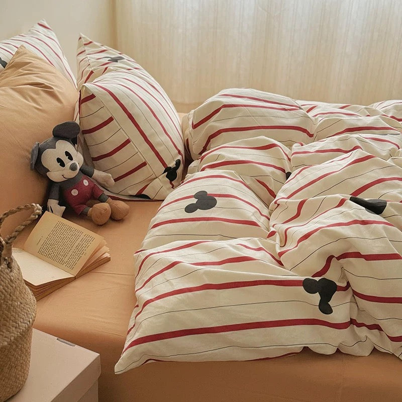 Disney Mickey Cotton Bedding Set (4 Pieces)