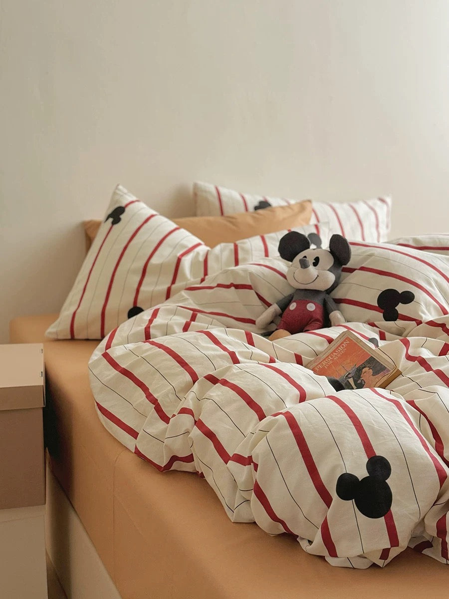Disney Mickey Cotton Bedding Set (4 Pieces)